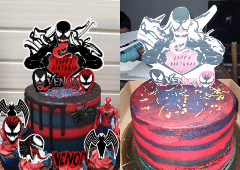 No se parece pero en nada”: Mujer pidió torta para su hijo con diseño de “ Venom” y le llegó mal hecha – Ferplei