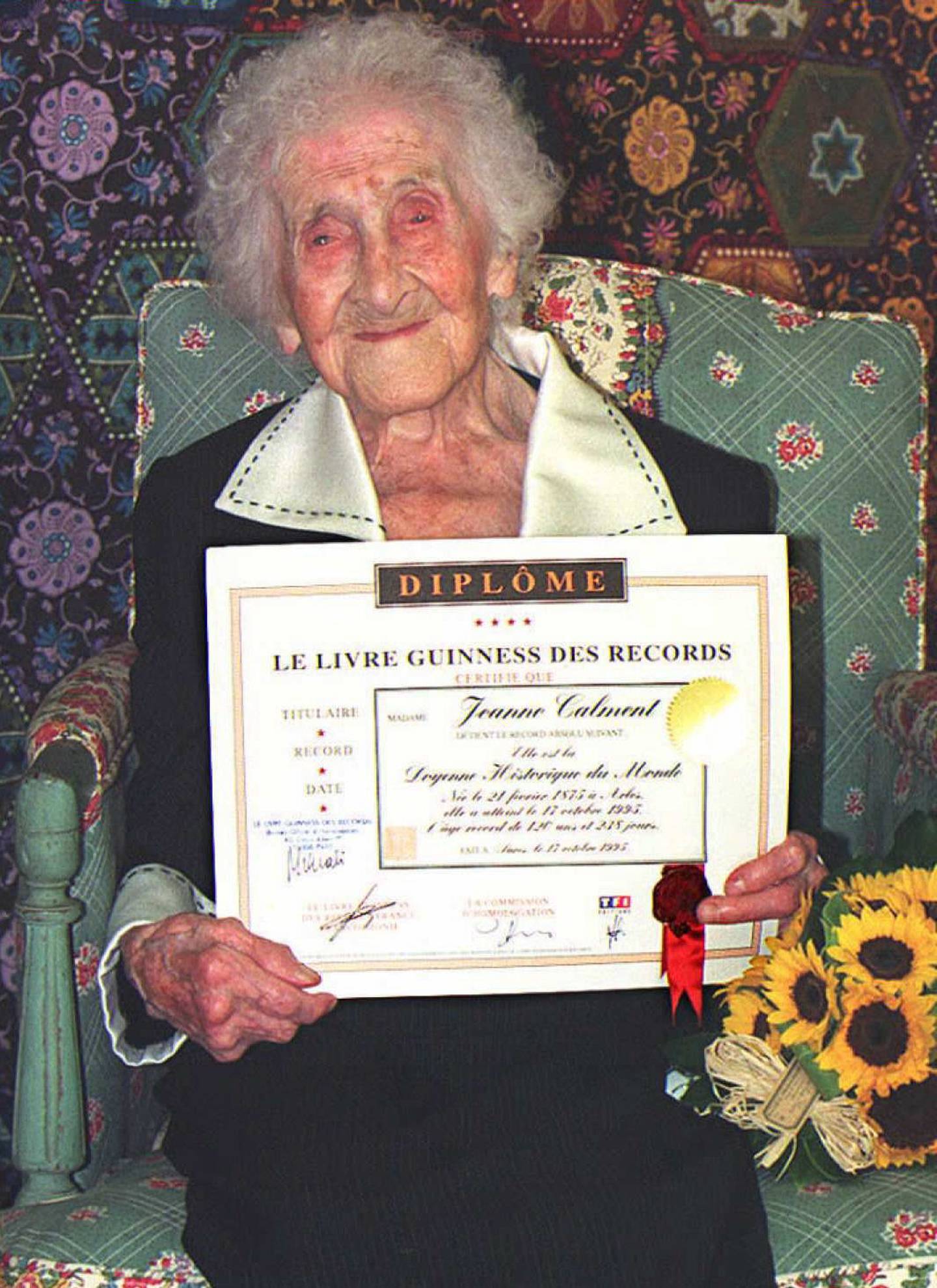 Jeanne Calment, la persona de mayor edad en la historia: vivió hasta los 122 años