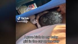 Iba al hospital con dolores de parto, pero tuvo a su bebé en el carro