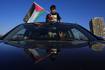 Caravana de autos en Chile en solidaridad con el pueblo palestino
