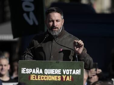 Abascal afirma que "la mayoría de los españoles y la mitad de Podemos" piensa igual que la diputada de Vox sobre Montero