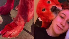 Mujer crea controversia por teñir a su perro de rojo como “Clifford”