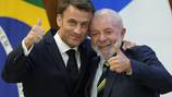 Macron abraza a Lula... y a los memes que se burlan de la "boda" de ambos