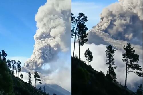 Guatemala: evacuan a dos comunidades por actividad de volcán