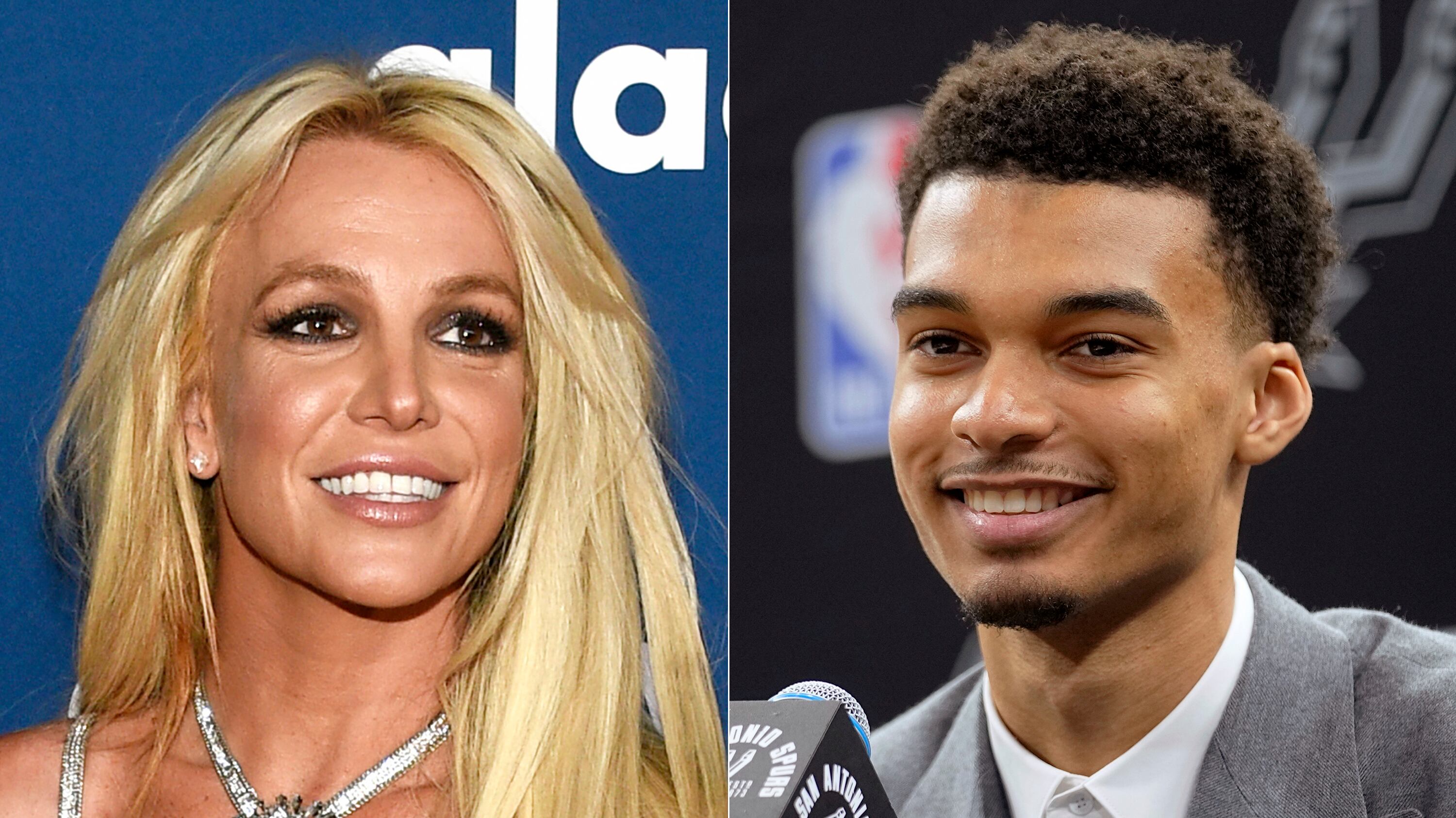 Britney Spears y Victor Wembanyama