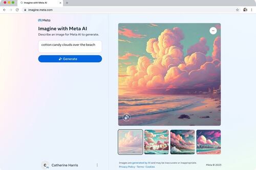 Meta lanza Imagine que permite generar imágenes impulsadas por IA de forma gratuita