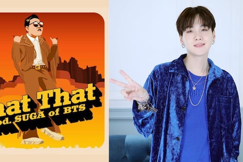 SUGA de BTS anuncia colaboración con PSY para la canción That That