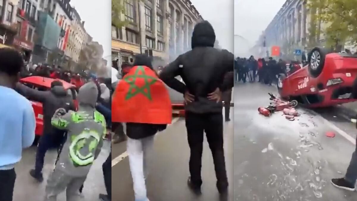 Disturbios en Bruselas