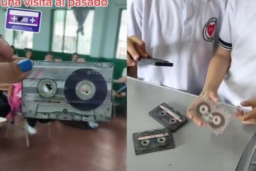 TikTok: La reacción viral de unos niños al ver, por primera vez, un casete