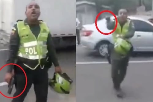 Policía pistolero: apuntó a una mujer y disparó al aire entre civiles