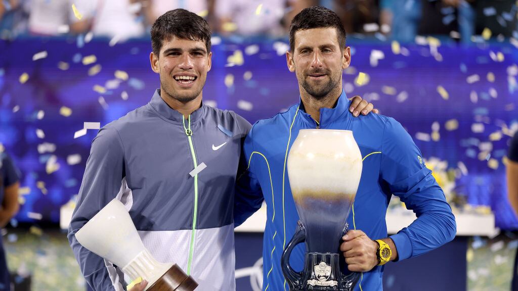 Carlos Alcaraz y Novak Djokovic