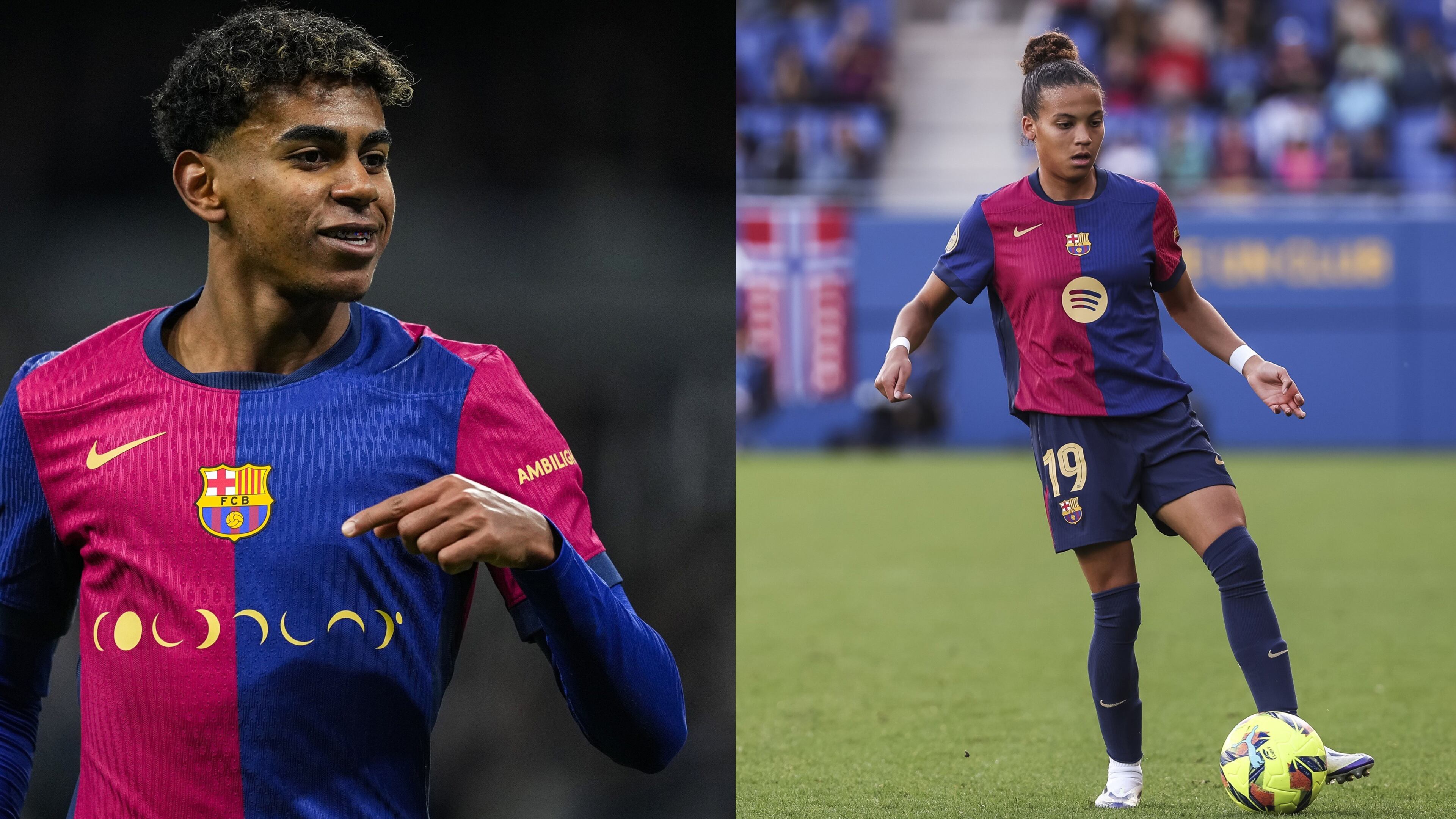 Lamine Yamal y Vicky López