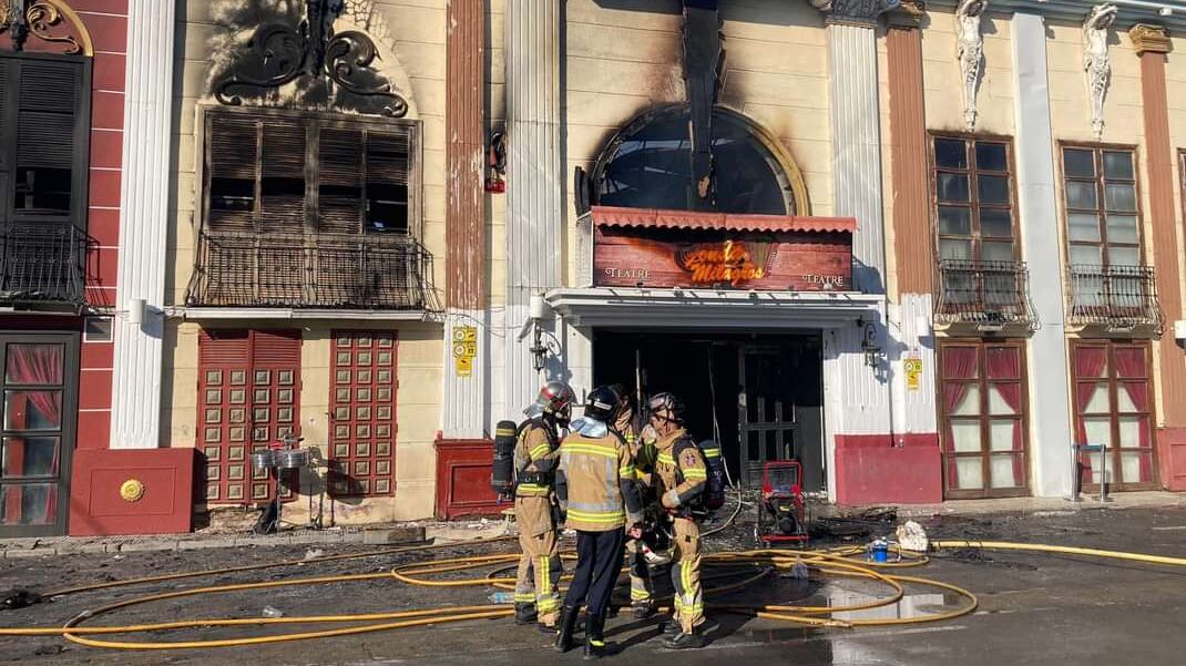 Incendio en discoteca de Murcia, España.