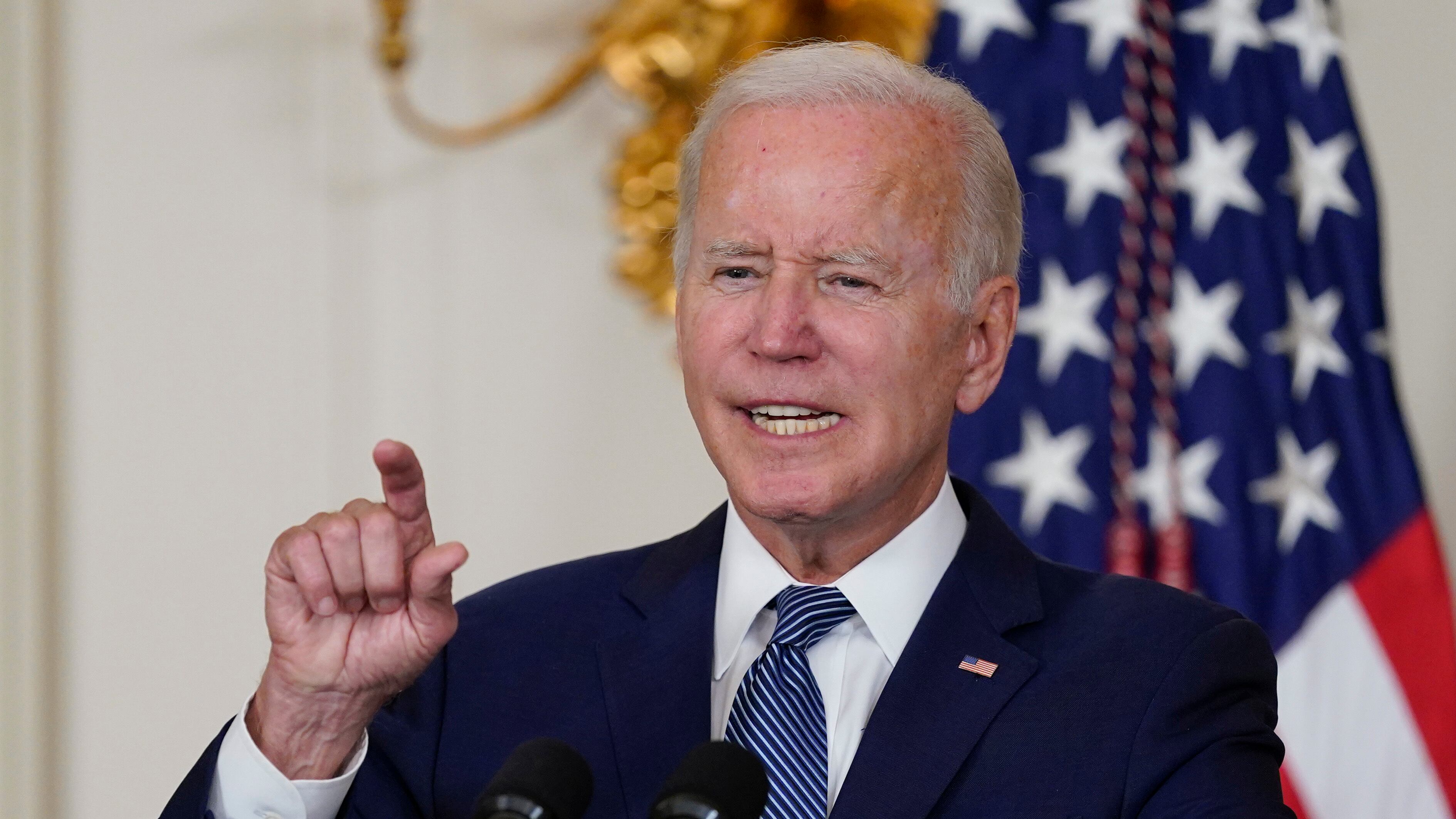 Joe Biden habla antes de firmar la ley sobre clima y salud en la Casa Blanca el 16 de agosto de 2022.