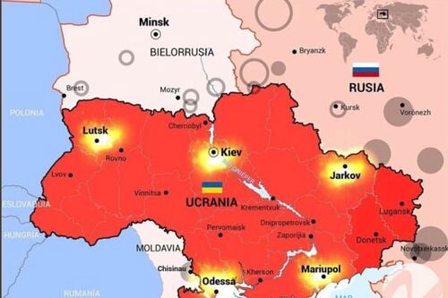 Estas son las ciudades ucranianas que han sido atacadas por Rusia
