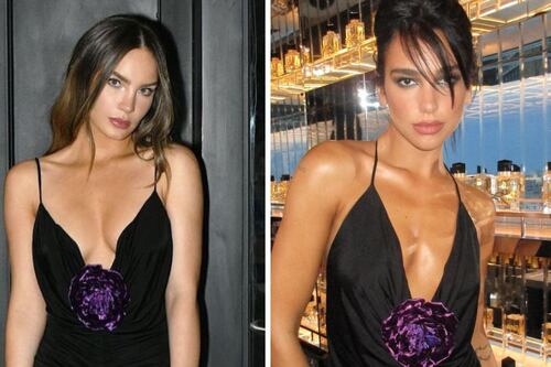 Cuánto cuesta el lujoso vestido que Belinda y Dua Lipa lucieron en redes sociales