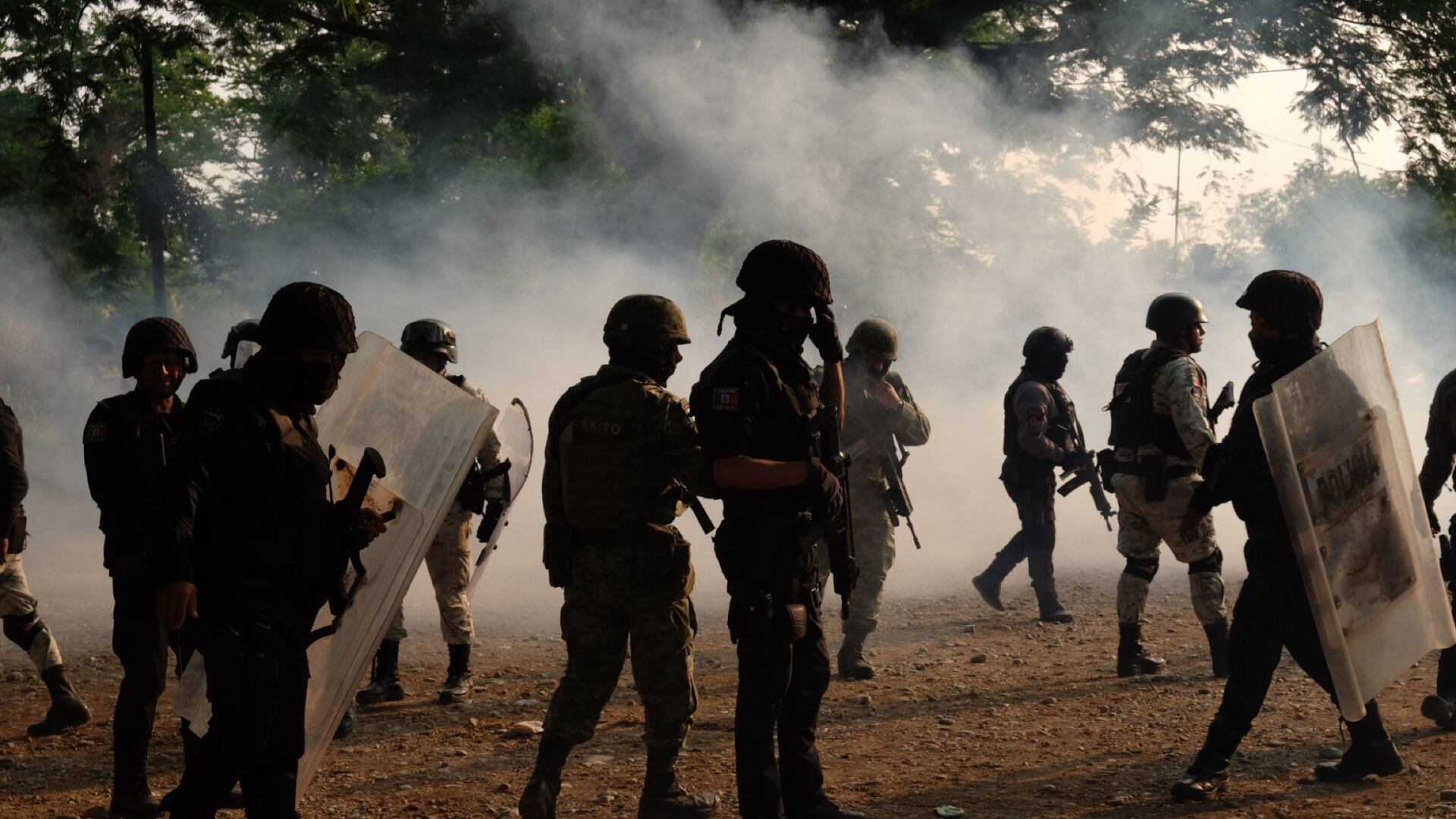 Militares chocan con habitantes Frontera Comalapa