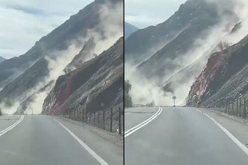 Sismo de magnitud 6.6 provoca derrumbe de carreteras en Chile