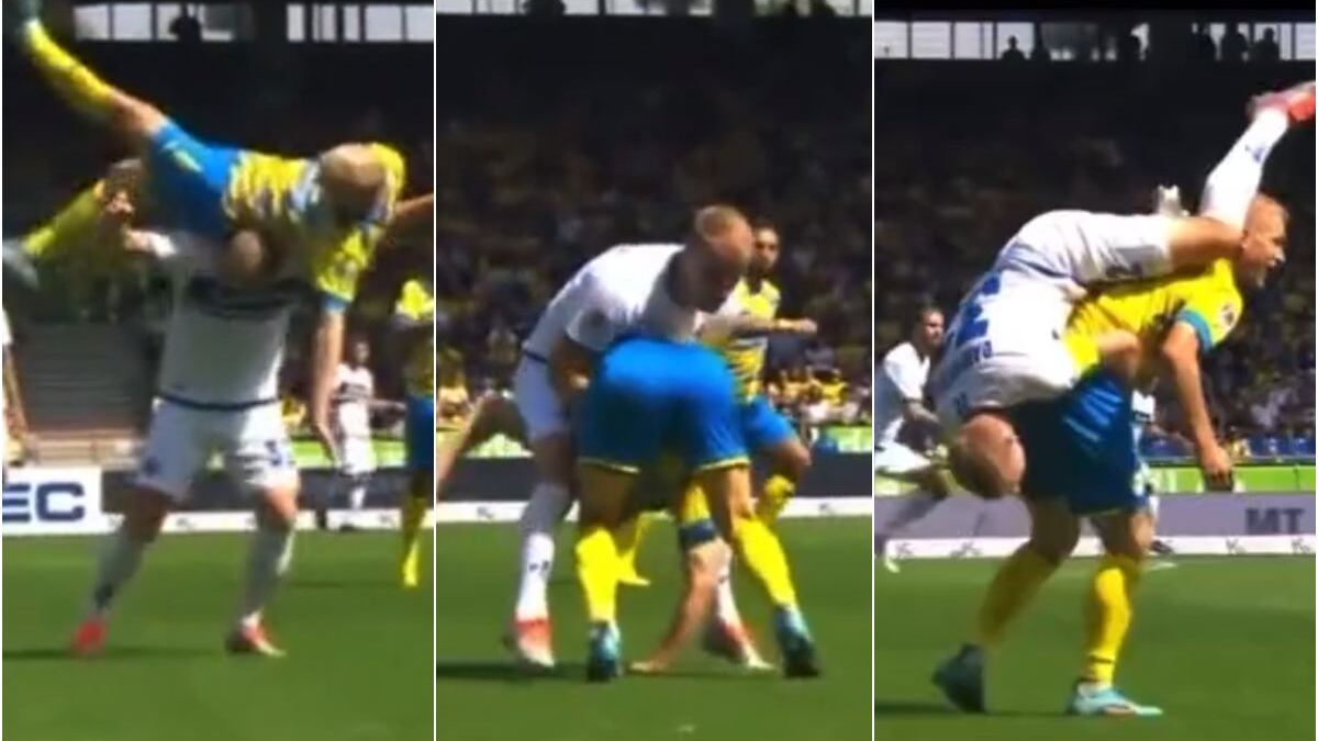 Henning y Holland protagonizaron la jugada más loca en la historia del fútbol