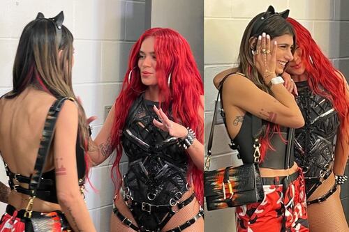 ¡Hasta que por fin se le dio! Así fue el encuentro de Mia Khalifa y Karol G