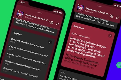Spotify extiende los subtítulos automáticos a millones de podcast