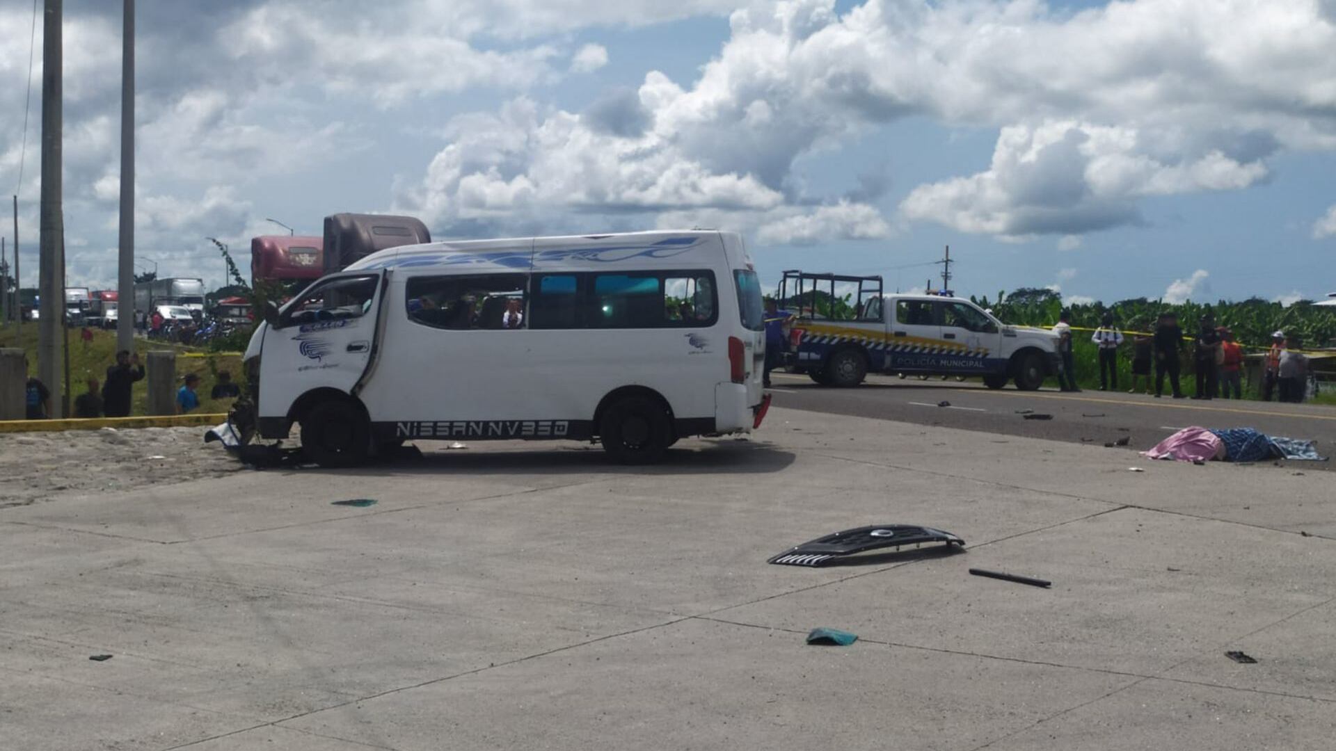 Accidente en Chiapas deja tres migrantes muertos y cinco heridos