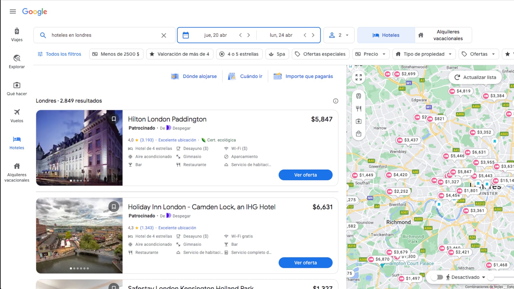 Google implementará herramienta para ayudar a encontrar vuelos baratos