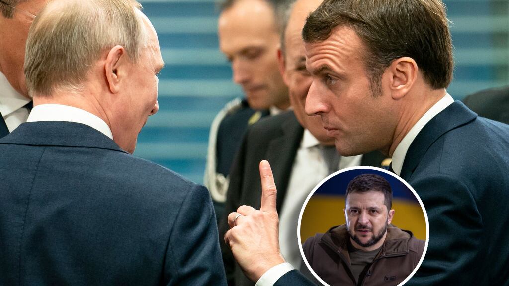 Zelenski advierte a Macron que mantener un diálogo con Putin es una pérdida de tiempo
