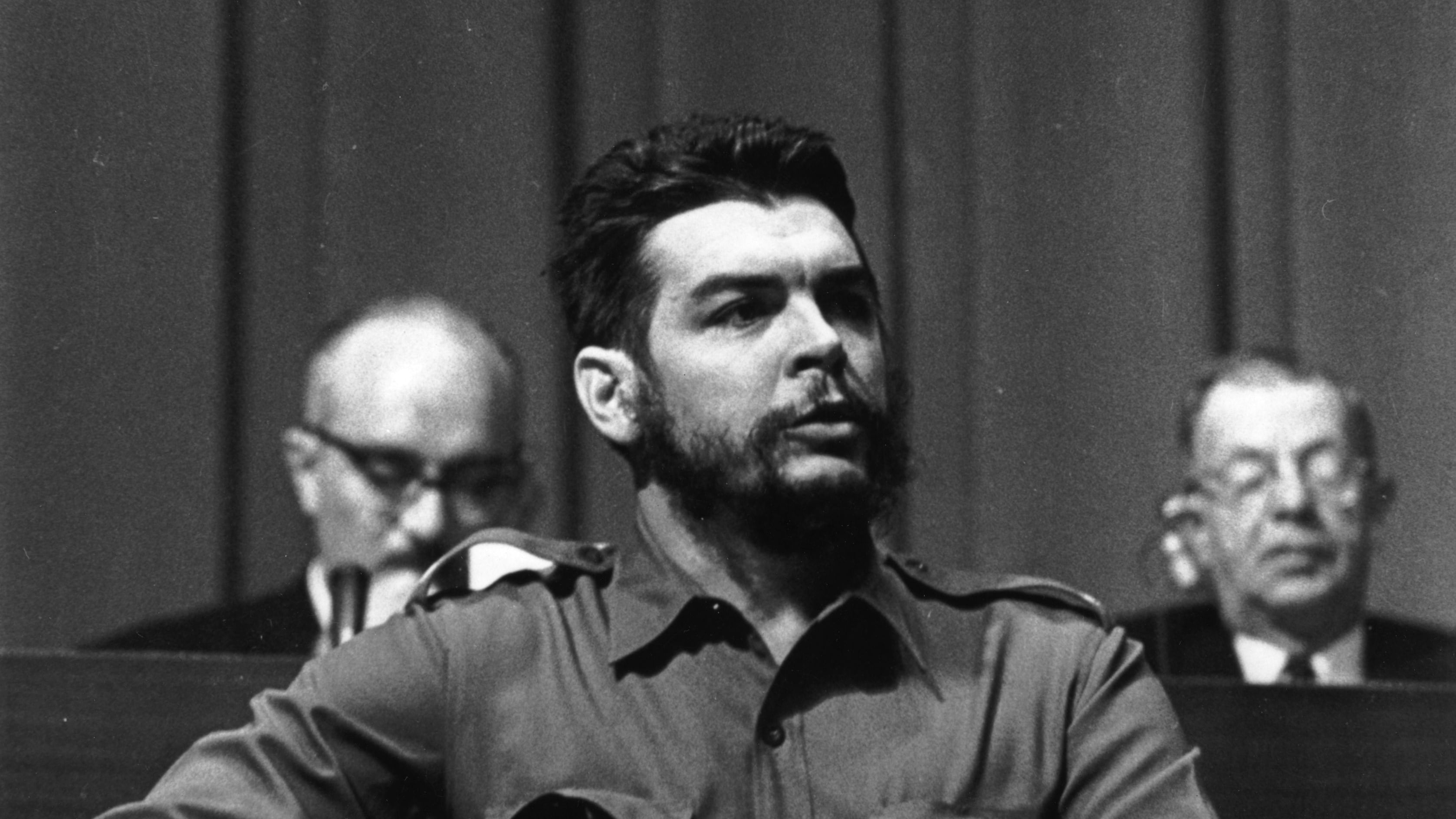 Ernesto 'Che' Guevara hablando en la Conferencia Mundial de Desarrollo y Comercio en Ginebra, Suiza.