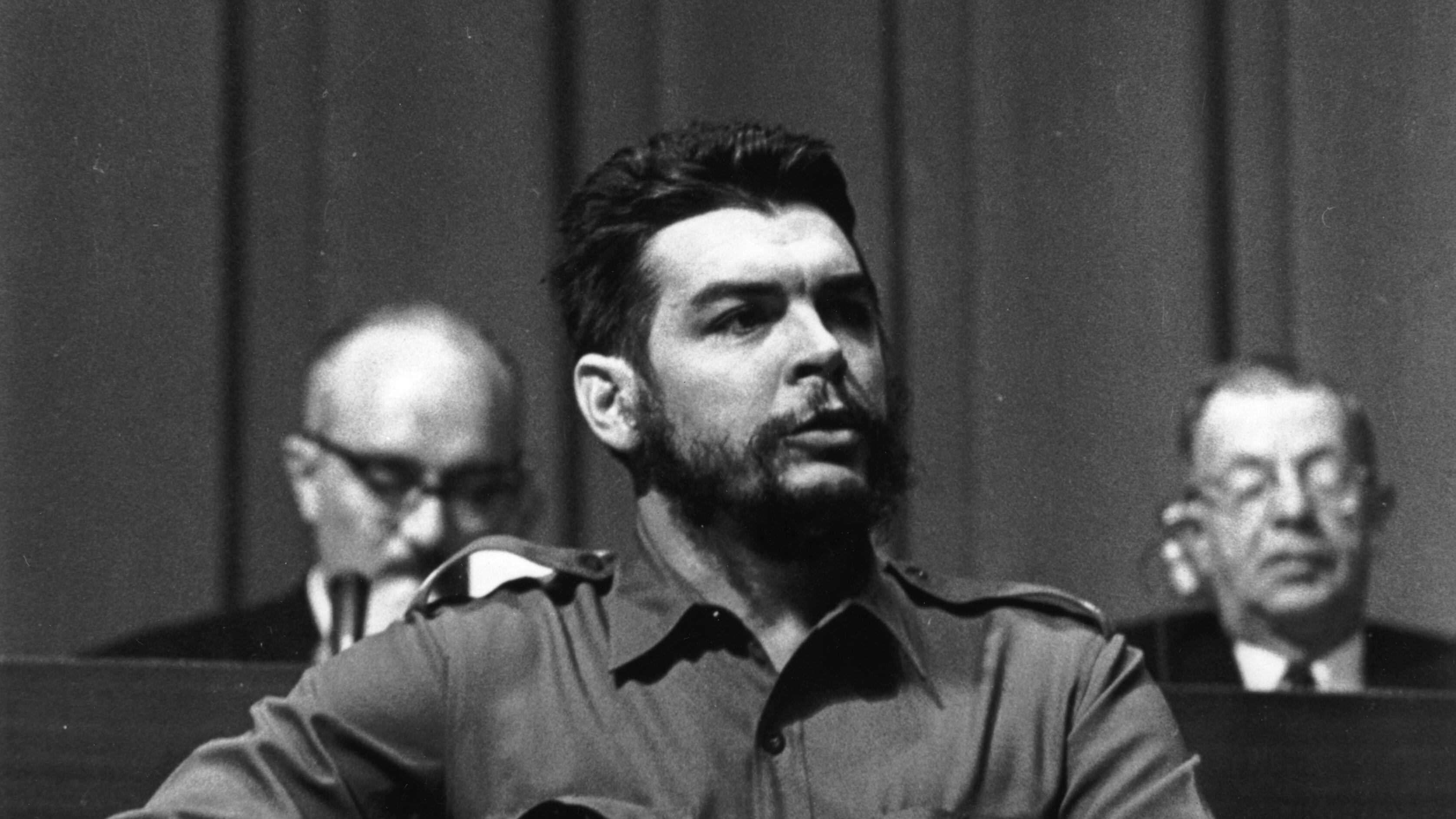 Ernesto 'Che' Guevara hablando en la Conferencia Mundial de Desarrollo y Comercio en Ginebra, Suiza.