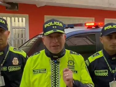 Dos policías muertos en una persecución en Bogotá, Colombia