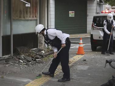 Un fuerte sismo en el suroeste de Japón deja 9 heridos leves